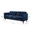 Canapé de style moderne Mid-Century avec tissu en velours Yke-1451862408
