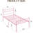 Twin XL Metal Bed Frame with Headboard & Footboard, 13.7" Storage Platform-726289600-726289627