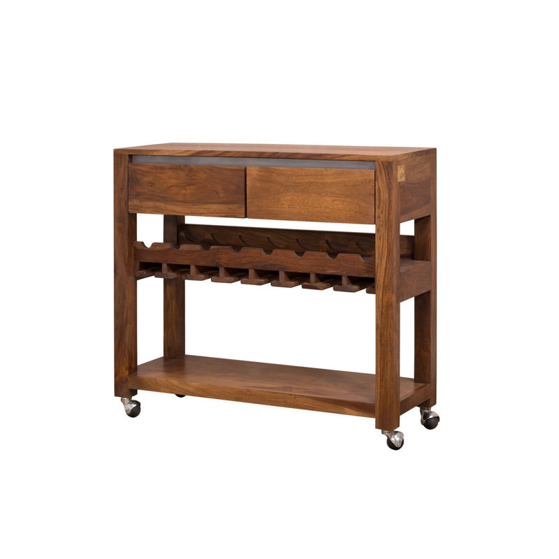 Sydney Solid Wood Kitchen Cart, Unique noble