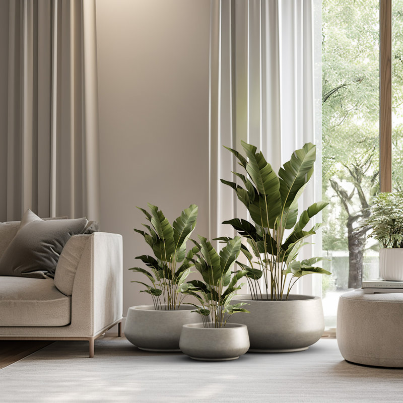 Keshan Handmade Pot Planter, Pale Yellow