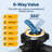 14" 2850 GPH Sand Filter Pump with Timer for Above-Ground and In-Ground Pools 