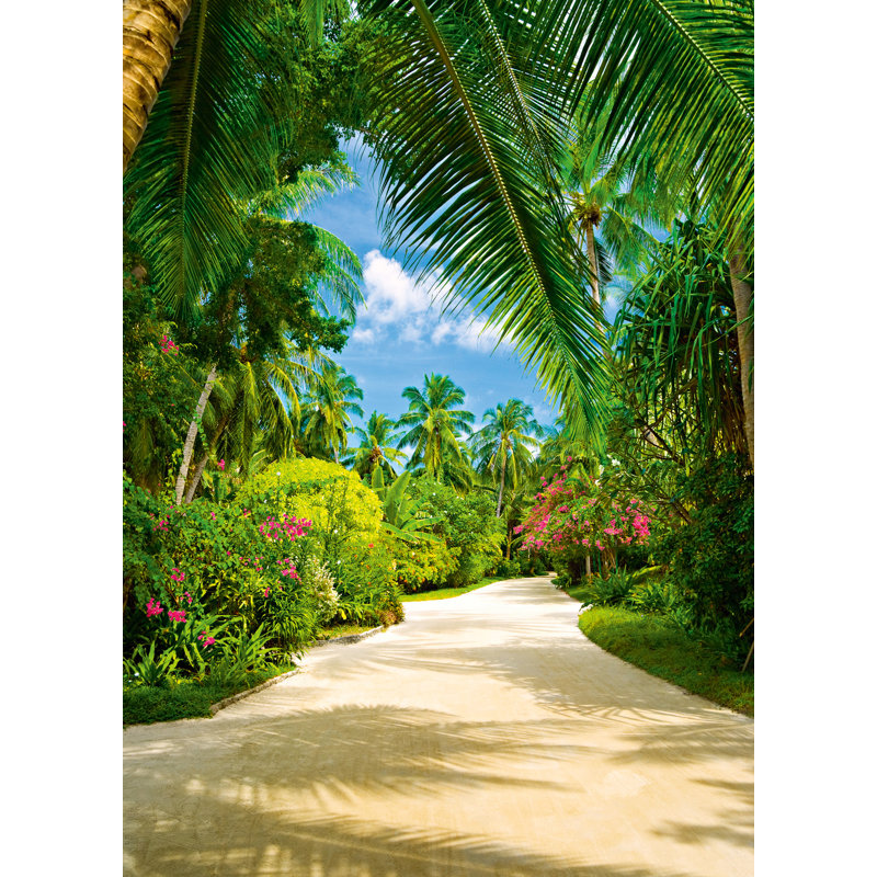 Panneau mural sentier tropical L 8,4 pi x l 72 po Kandice