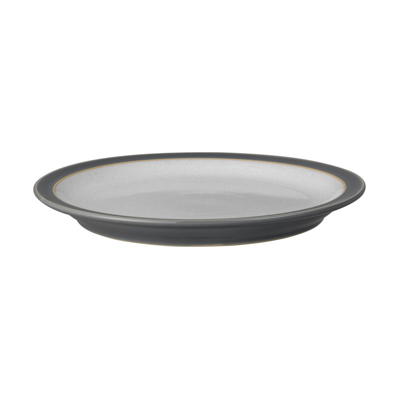 Denby Elements Dinner Plates, Fossil Grey