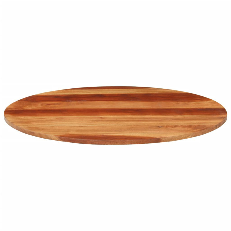  Table Top Solid Wood Acacia Round 0.59"-0.63" 27.6"