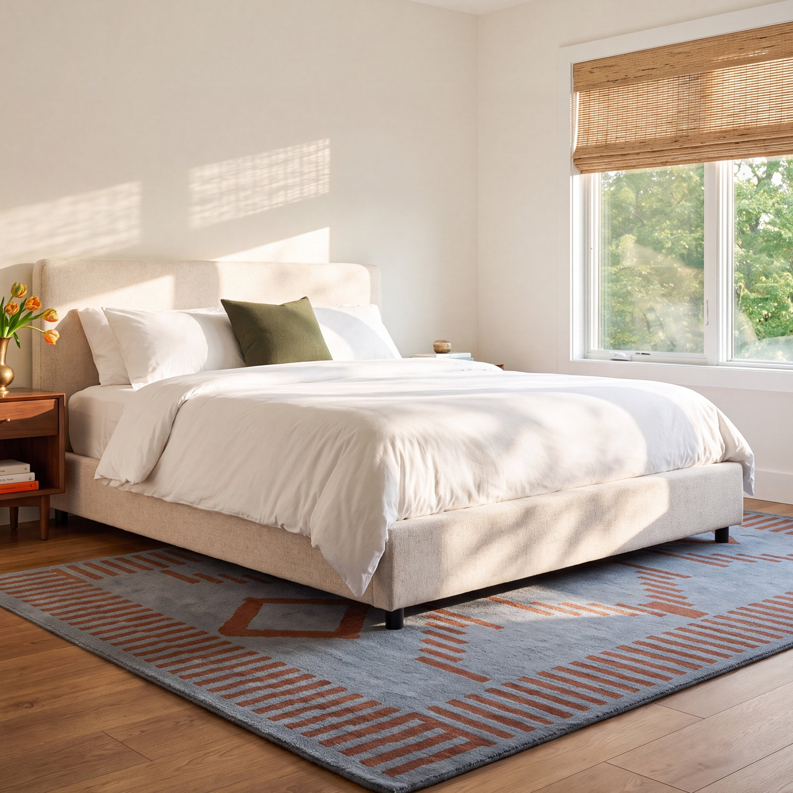 Jerri Bed, Plushtone Linen, King