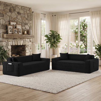 2-Piece Modern Boneless Living Room Set