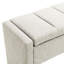 Table basse moderne avec rangement - tissu d'ameublement gris lin pour chambre à coucher, table basse de salon-350484814