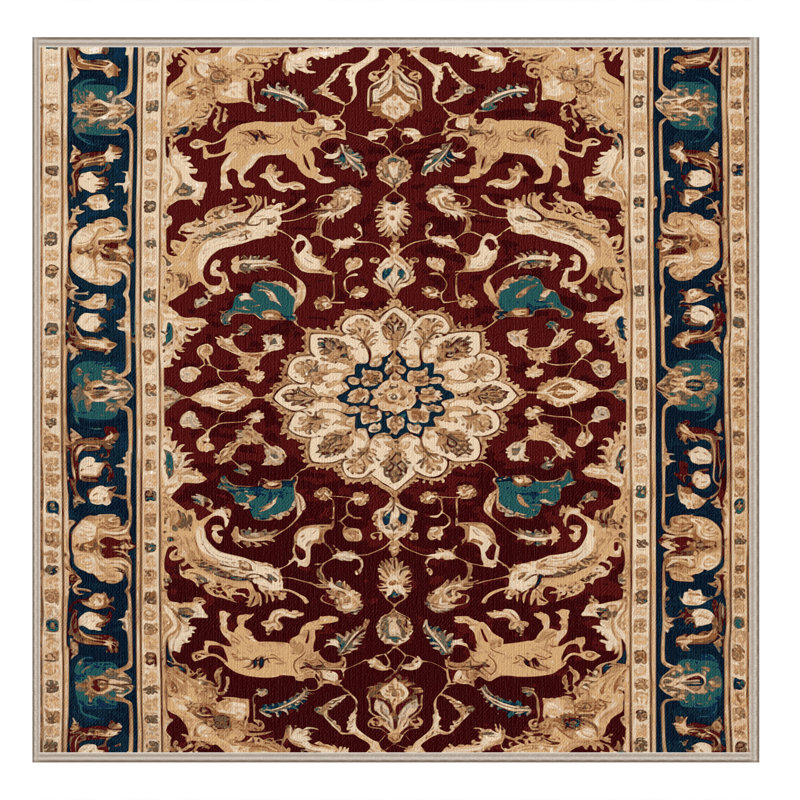 Tapis brun lavable à la machine