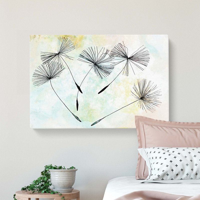 Dandelion Seeds in Abstract - Wrapped Canvas, 50cm H x 76cm W x 3cm D