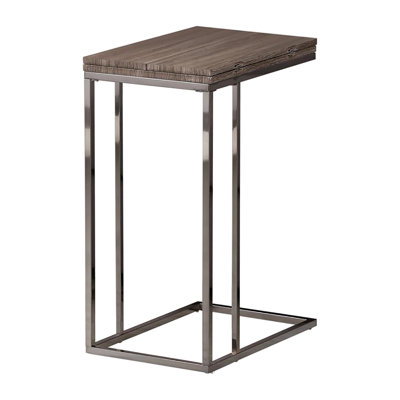 Table à collation extensible grise et noire - convient aux intérieurs modernes avec des options de couleurs polyvalentes