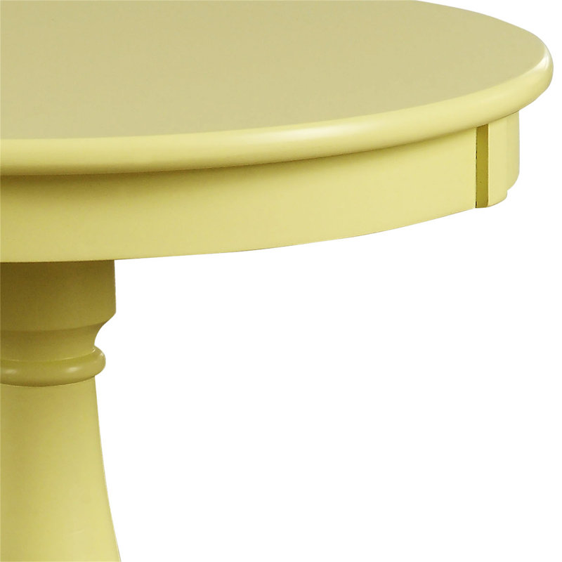 Table de bout Krohn, Jaune clair, H 25,5 po x l 18,5 po x P 18,5 po
