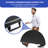 Portable Patio Picnic Table Outdoor Foldable Round Tabletop, with Handle & Adjustable Legs-762341924-762341925