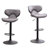 Masaccio Weathered Upholstery Airlift Adjustable Swivel Barstool With Chrome Base, Set Of 2-1744867690