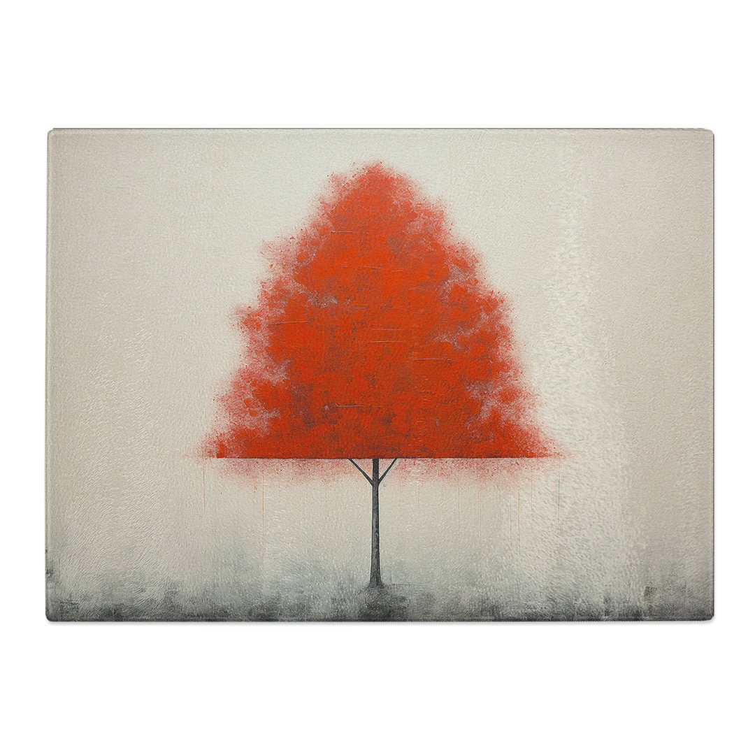 Tree Minimalism No.2  Glass Chopping Board