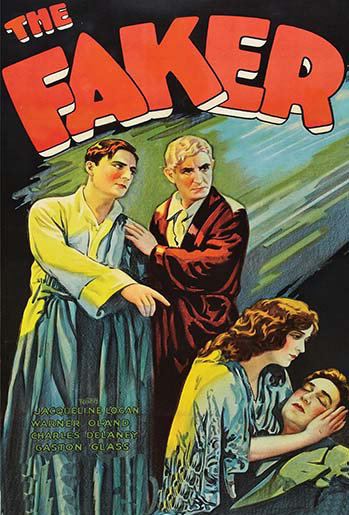 « the falsifié », affiche rétro, H 66 po x l 44 po x P 1,5 po