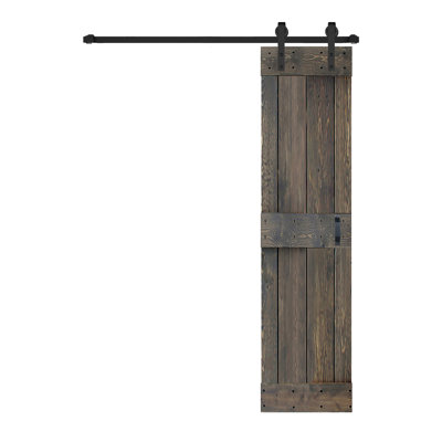 Porte de grange coulissante à finition couleur H Series avec quincaillerie à assembler requise