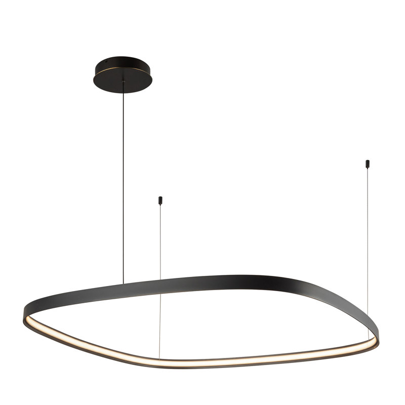 Yukon 1 - Light LED Pendant, 1.5" H x 39.25" W x 39.25" D, Urban Bronze