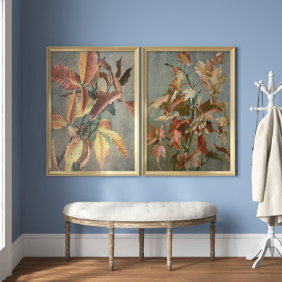 " Ancient Autumn I " 2 Piece Art Watercolor Print