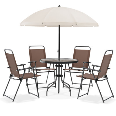 Ensemble repas d'extérieur pour 4 personnes Ashlene