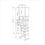 Key Modern Bookcase Display Unit with Closed Cabinets and Open Shelves-1984318351