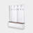 Hall Tree 55.9'' Wide with Bench-1667339430