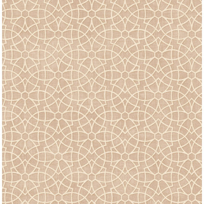  Papier peint à motif treillis avec motif médaillon en amande rôtie Designs Designs