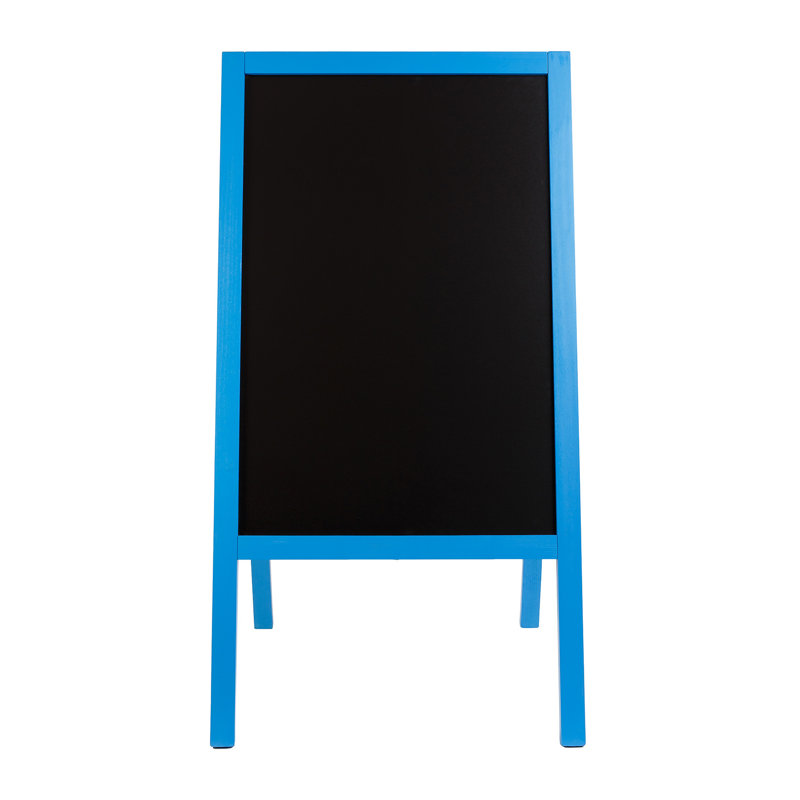 Genovefa Free-Standing Chalkboard 115cm H x 61cm W, Blue