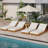 Acacia Wood Outdoor Chaise Lounge Set With Adjustable Backrest And Plush Cream Cushion For Ultimate Relaxation-855717540