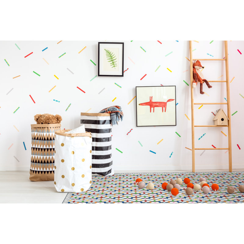  Cubic Mix Easy to Clean Vinyl Mat, Rectangle 5' x 7'