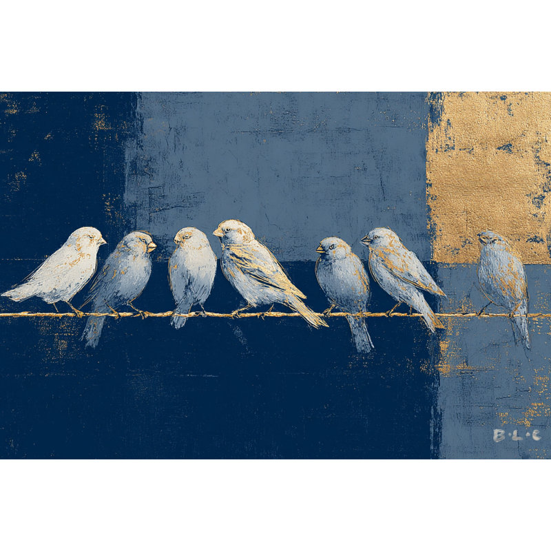 Art mural sur toile Chirp & Cheer, H 16 po x l 24 po