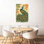 «Elegant Peacock Plum Blossoms Elegant Vibrant Contemporary Bamboo Bird Cherry Flower Nature», art mural-129094833