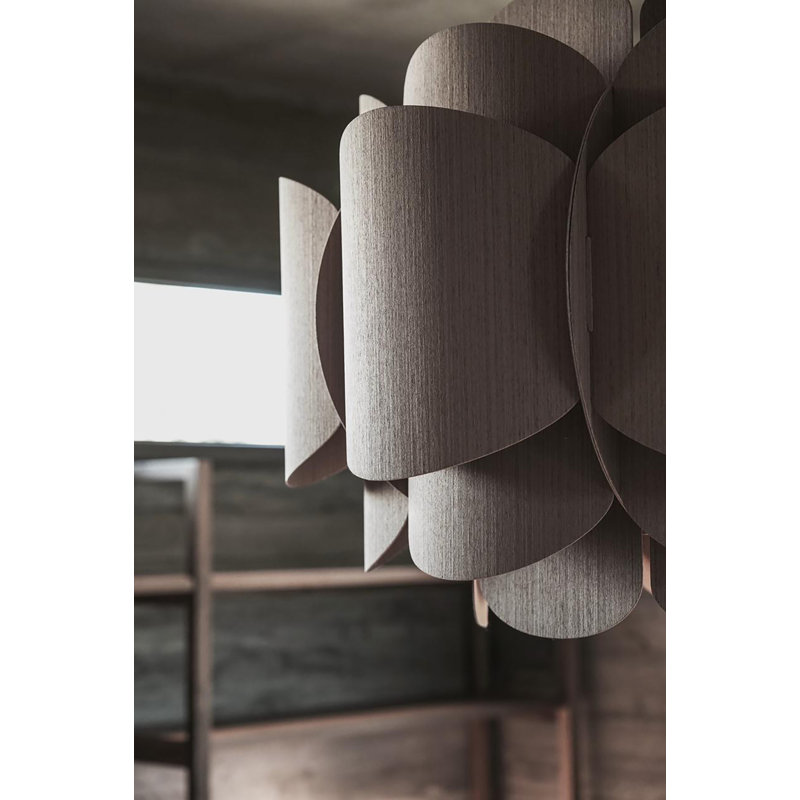 Luminaire suspendu 1 lumière Bella, Chêne gris
