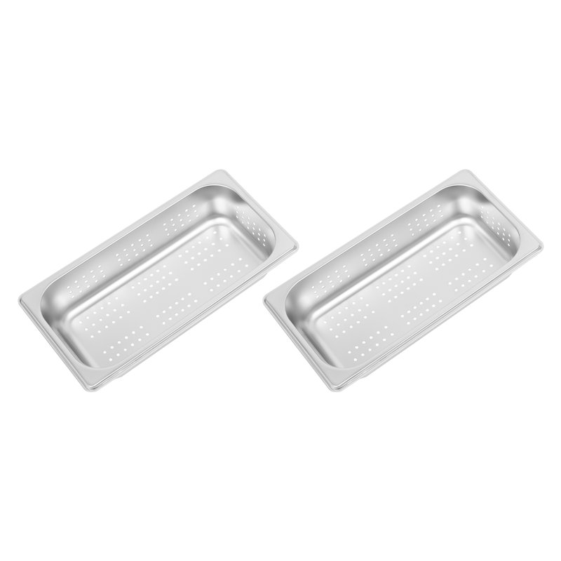 2-Pack Perforated Steam Table Food Pan