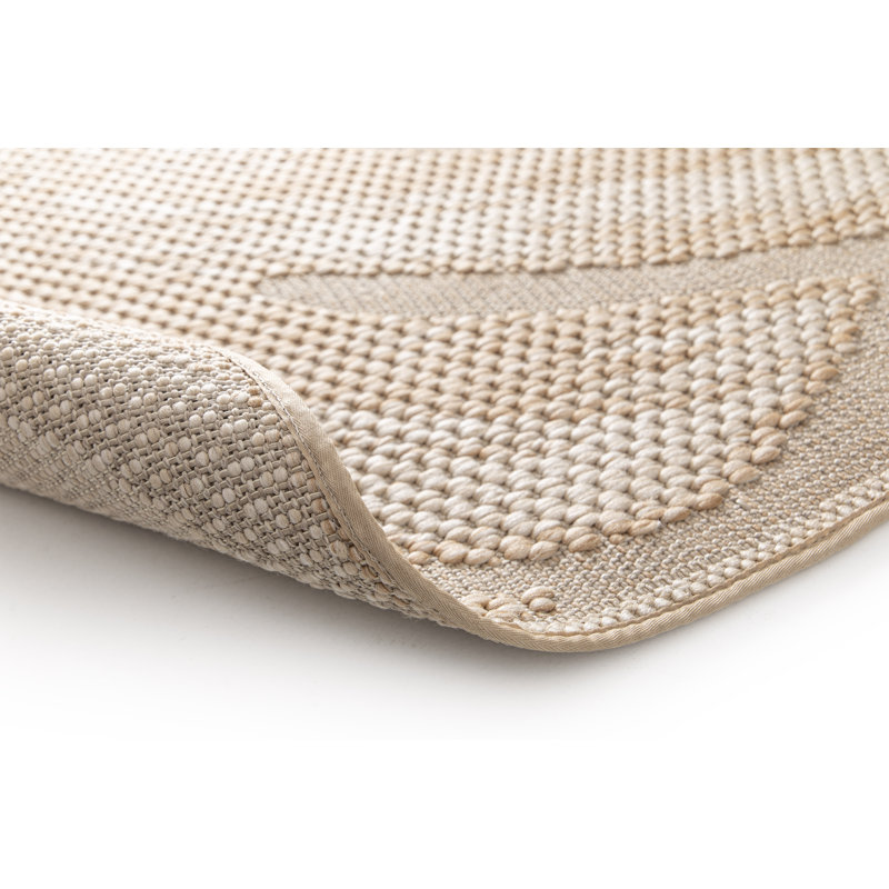 Floral Ribbed Indoor / Outdoor Area Rug, Rectangle 120cm x 170cm
