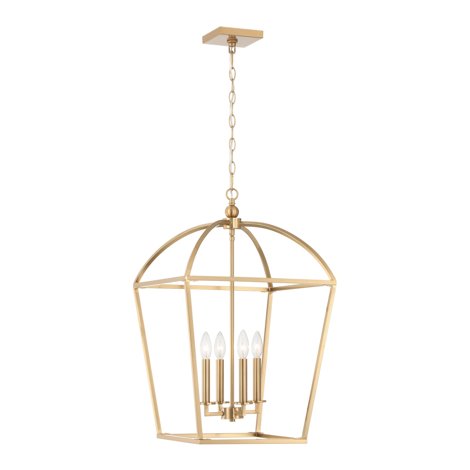 Alfreda 4-Light Chandelier, Brass