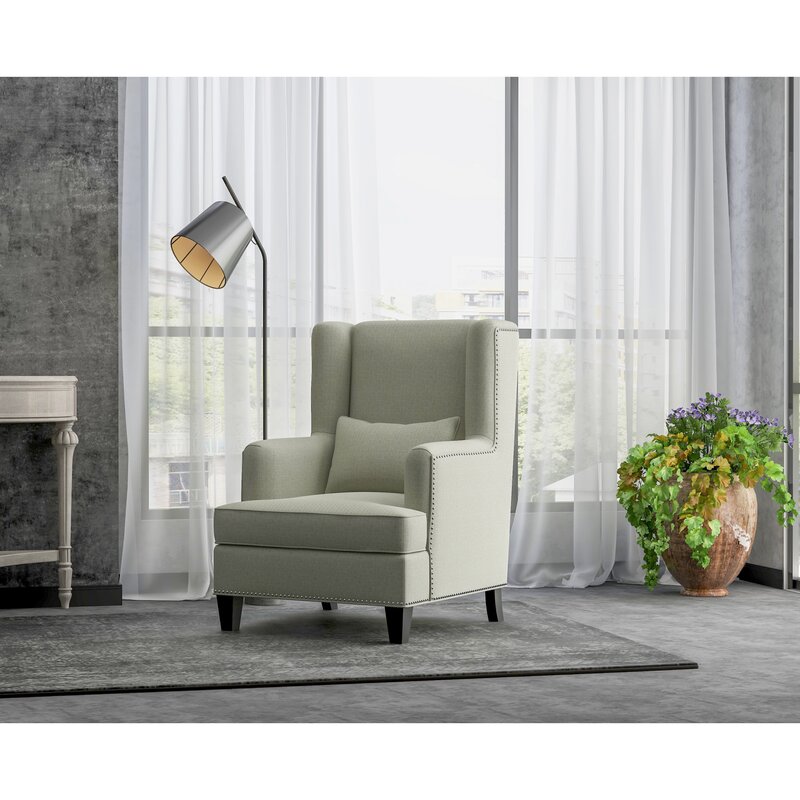 Beachcrest Home Mccabe Upholstered Wingback Chair & Reviews | Wayfair