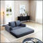 Canapé-lit pliant convertible 2-en-1, canapé-lit en velours côtelé moderne avec 2 coussins, causeuse modulaire rembourrée avec lit escamotable Futon-770008383