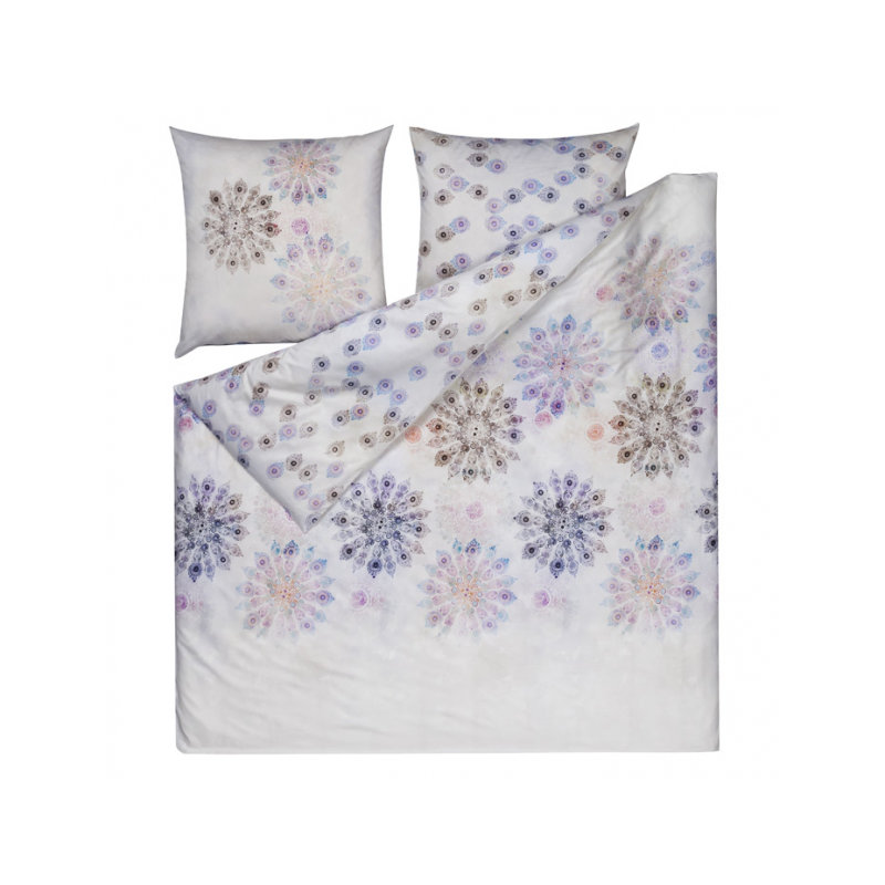 White/Blue/Purple, 240 x 220 cm - 2 Pillowcases (80 x 80 cm)