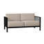 Jax 53.25'' Wide Iron Loveseat with Cushions-26118618-26118613