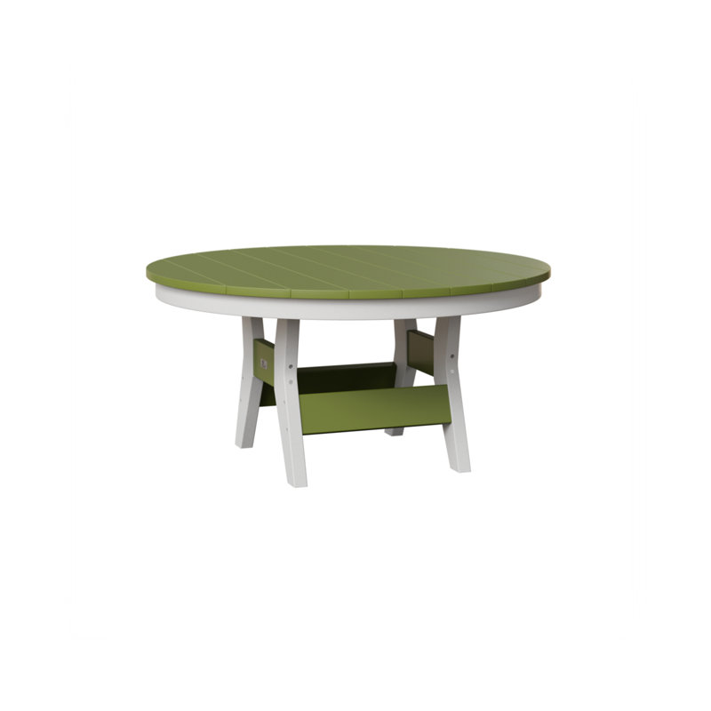 Table de conversation ronde 38 po Berlin Gardens Harbor, Vert kiwi, H 17,25 po x l 38 po x P 38 po