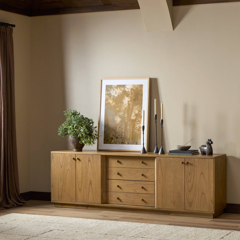 Daxon 94 in. W Solid Wood Sideboard