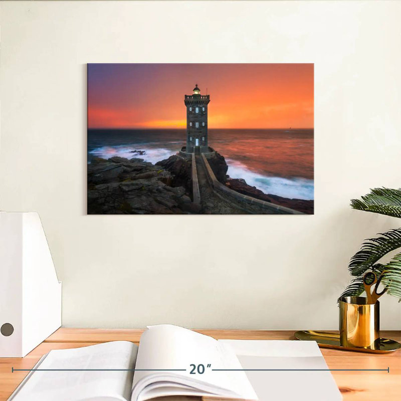 La Vieille Lighthouse, 8" H x 12" W