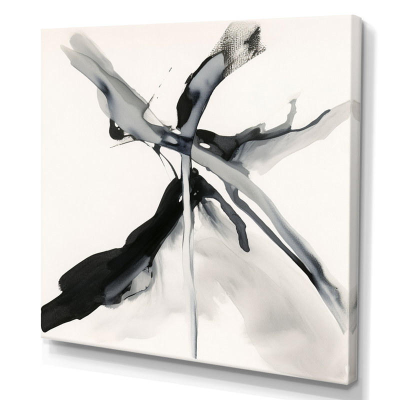 Abstrait V neutre - Décoration murale formes abstraites, Toile tendue, H 40 po x l 30 po x P 1,5 po