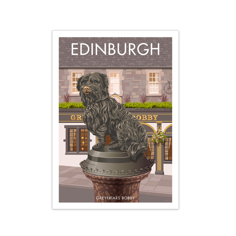 Edinburgh Bobby by Stephen Millership - Print, 84.1 cm H x 59.4 cm W x 1 cm D, No Frame