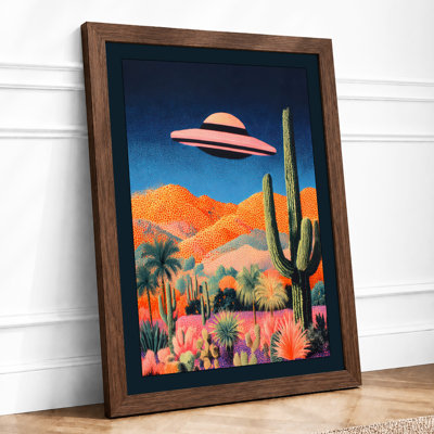 Desert UFO Retro - Print