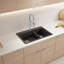 Liven SILGRANIT 33" L x 22" W Double Basin Drop-In/Undermount Kitchen Sink-98682063