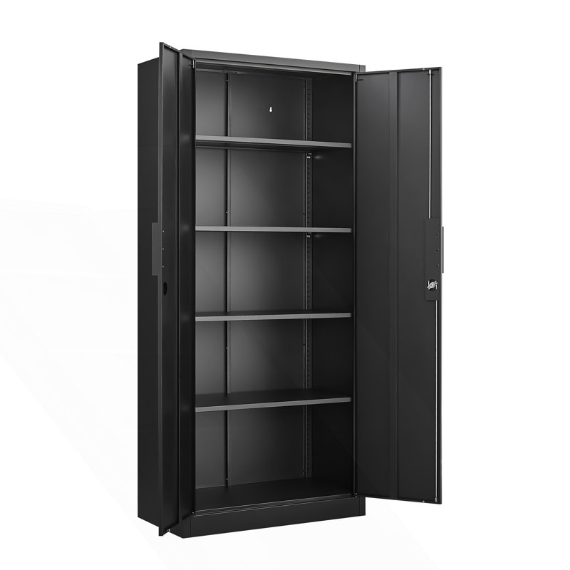2-Door File Cabinet With Lock And 4 Adjustable Shelves