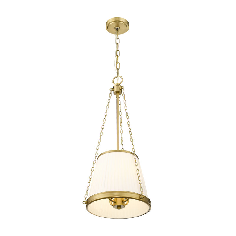 Luminaire suspendu 4 lumières Guilherme, Doré