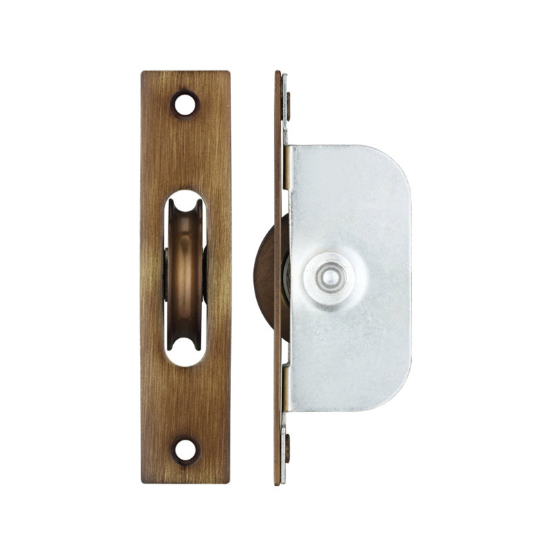 Ball Bearing Pulleys, Florentine Bronze
