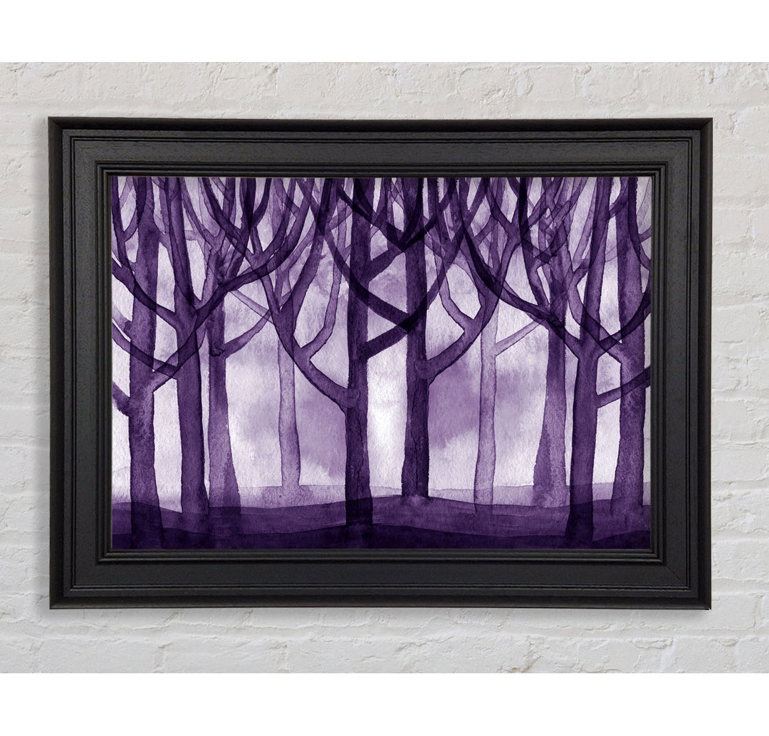 Purple Woodland - Einzelner Bilderrahmen Kunstdrucke